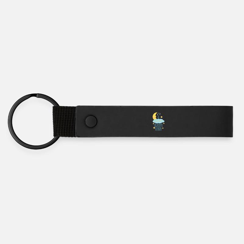 Design Astronaute Rêveur Endormi - Porte-clés en PU mat - noir