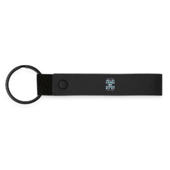 Dicton de chien corgi - Porte-clés en PU mat - noir - Devant