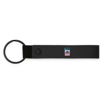 Welcome to the Dessert - Matte Pu Keyring - black - Front