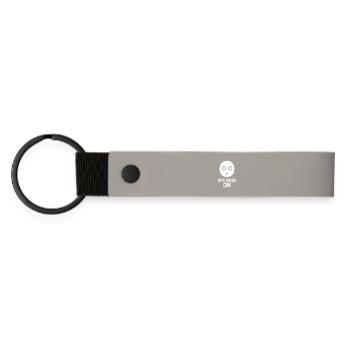 Mode PNJ activé - Porte-clés en PU mat - gris clair - Devant