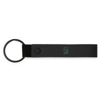 USA Flag Camoflage - Matte Pu Keyring - black - Front