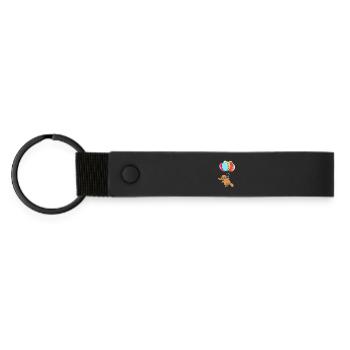 Platypus Platypus Platypus - Matte Pu Keyring - black - Front