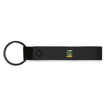 Garten- Und Pflanzenliebhaber Geschenke - Matte PU Schlüsselanhänger - Schwarz - Vorne