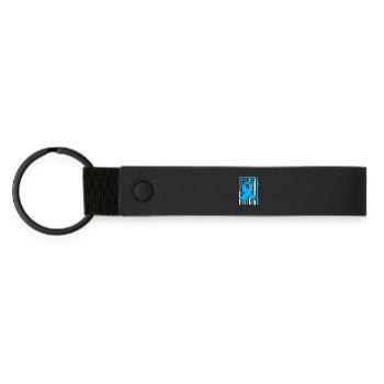ME CFS - Matte Pu Keyring - black - Front