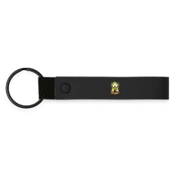 Meditation Atmung Natur Lunge Design  - Matte PU Schlüsselanhänger - Schwarz - Vorne