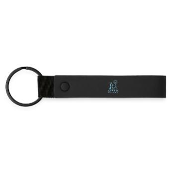 Coffee to Radio Waves - Matte Pu Keyring - black - Front