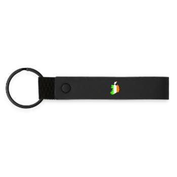 Ireland Country - Matte Pu Keyring - black - Front