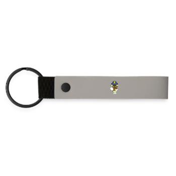 Coffee Policeman Whistle Police - Matte Pu Keyring - light grey - Front