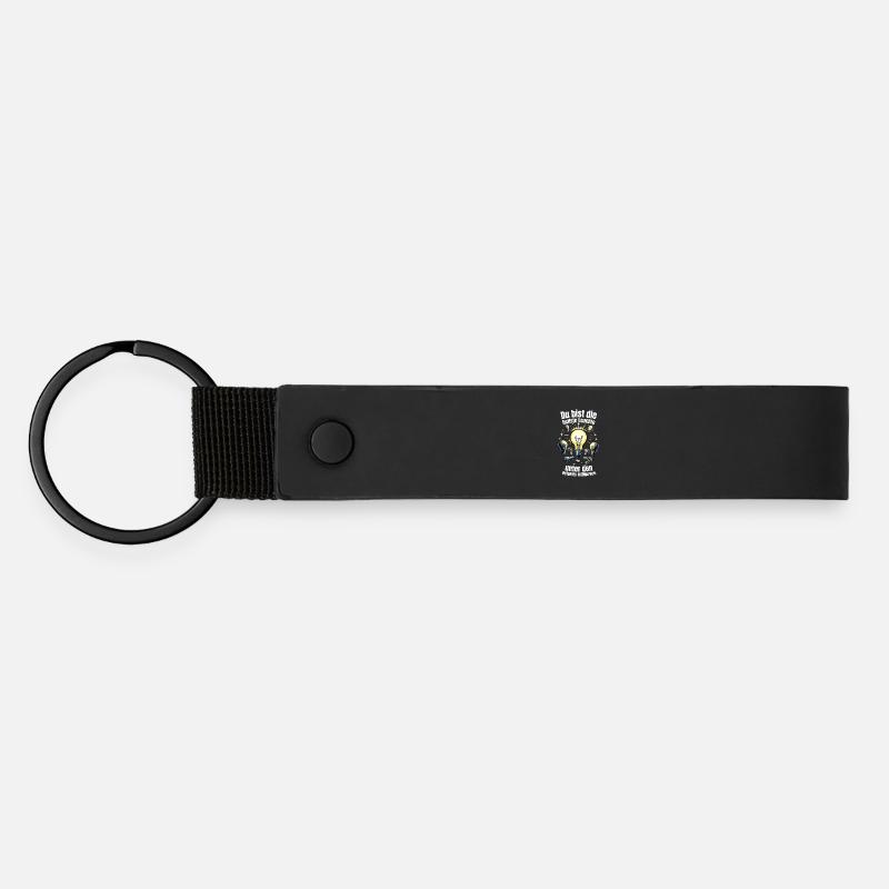 Luminaire le plus brillant parmi les ampoules défectueuses - Porte-clés en PU mat - noir