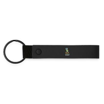 Tauchen Taucher Schnorcheln Sporttaucher - Matte PU Schlüsselanhänger - Schwarz - Vorne