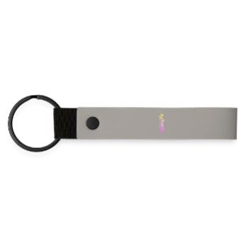 Oeufs de Pâques colorés pour Pâques - Porte-clés en PU mat - gris clair - Devant