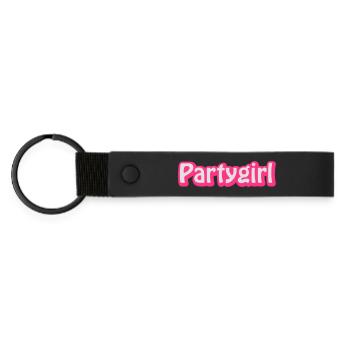 Partygirl - Porte-clés en PU mat - noir - Devant