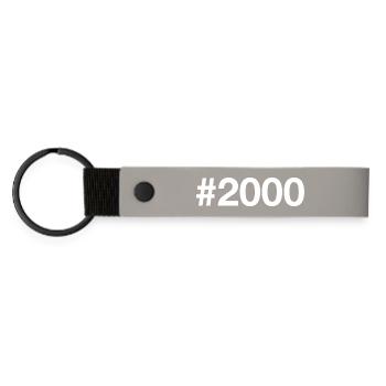 2000 Hashtag 26 Years 26th Birthday - Matte Pu Keyring - light grey - Front