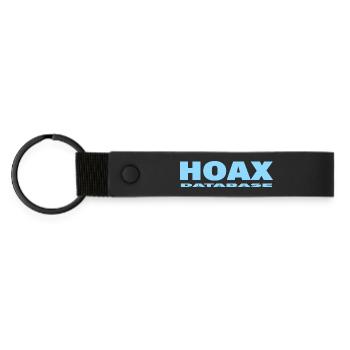 HOAX - Matte Pu Keyring - black - Front