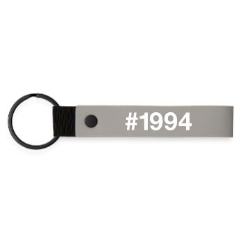 1994 Born 32 years old 32nd birthday - Matte Pu Keyring - light grey - Front