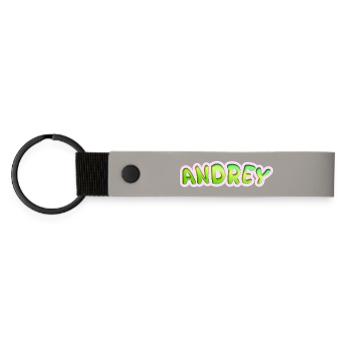 Andrey en tant que profession - Porte-clés en PU mat - gris clair - Devant