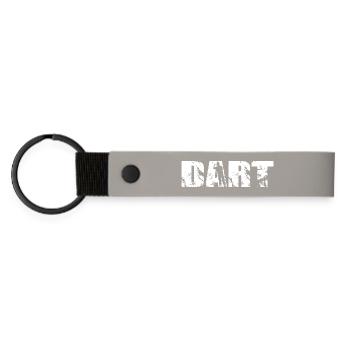 Classic Dart Design - Matte Pu Keyring - light grey - Front