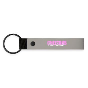Logo (devant) - Porte-clés en PU mat - gris clair - Devant