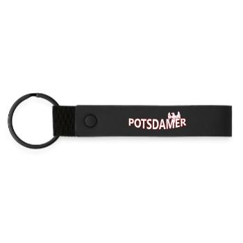 POTSDAMer - Matte Pu Keyring - black - Front