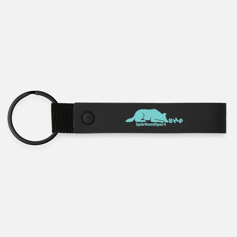 Logo SHS à la monnaie - Porte-clés en PU mat - noir