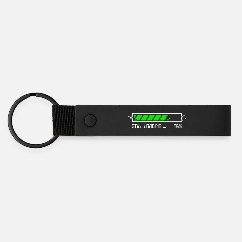 Still Loading – Patience Gamer - BLC - Matte Pu Keyring - black