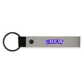 CREW PURPLE - Matte Pu Keyring - light grey - Front