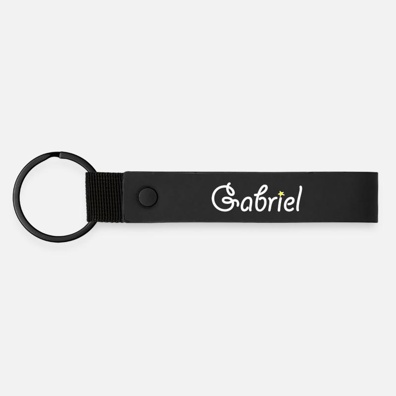Gabriel - Matte Pu Keyring - black