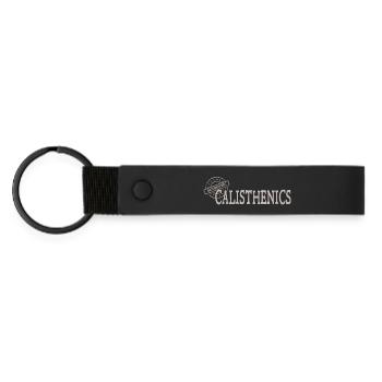 Calisthenics - Matte Pu Keyring - black - Front