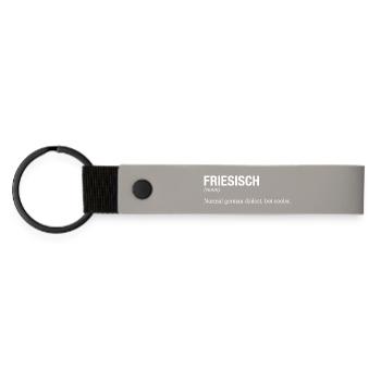 FRISIAN - Matte Pu Keyring - light grey - Front