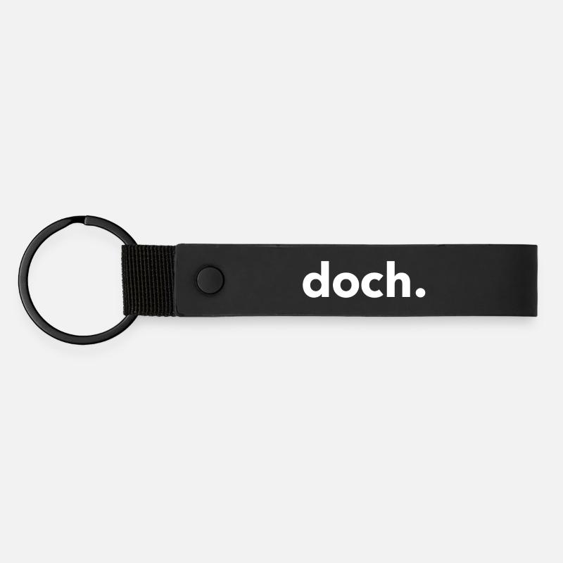néanmoins. - Porte-clés en PU mat - noir