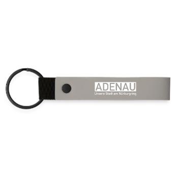 Adenau - Our city at the Nuerburgring - Matte Pu Keyring - light grey - Front