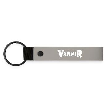 Vampire - Porte-clés en PU mat - gris clair - Devant