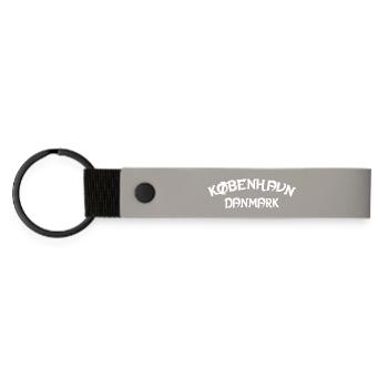 Copenhagen Forever Denmark - Matte Pu Keyring - light grey - Front