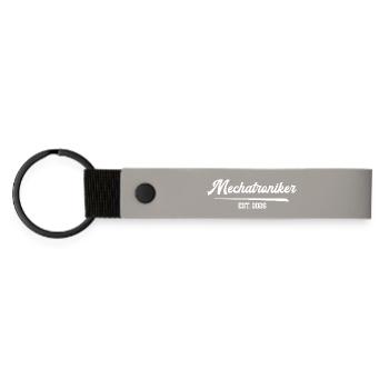 Mechatronics Technician 2026 Mechatronics Automotive Mechanic - Matte Pu Keyring - light grey - Front
