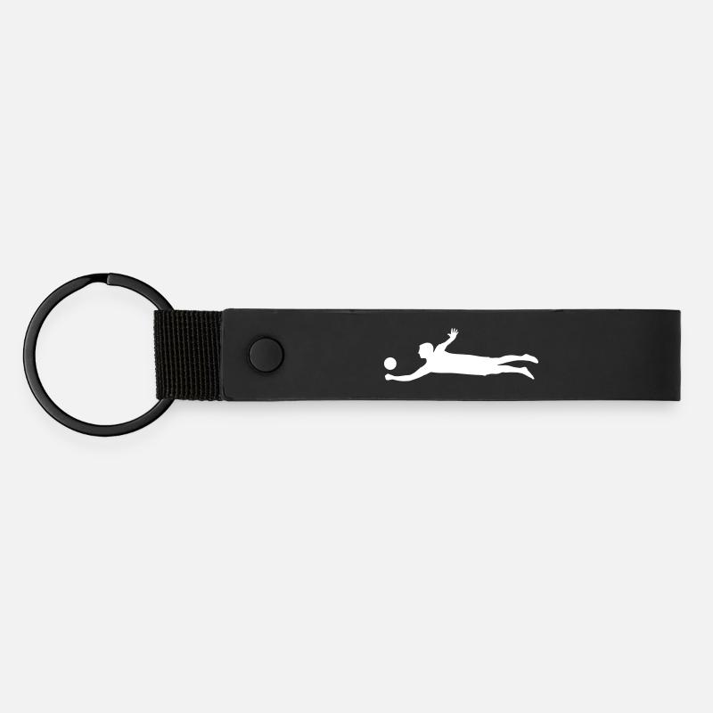 Beach-volley - Porte-clés en PU mat - noir