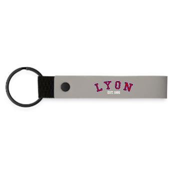 Lyon Est. 1995 - Porte-clés en PU mat - gris clair - Devant