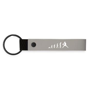 Développement du bébé au joueur de handball / sport - Porte-clés en PU mat - gris clair - Devant