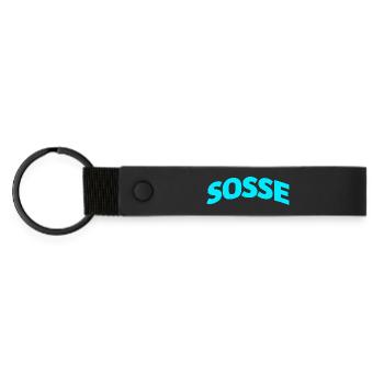Sosse für immer - Matte PU Schlüsselanhänger - Schwarz - Vorne