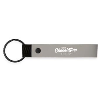 Team Chocolatine Sud-Ouest Bordeaux Toulouse - Porte-clés en PU mat - gris clair - Devant