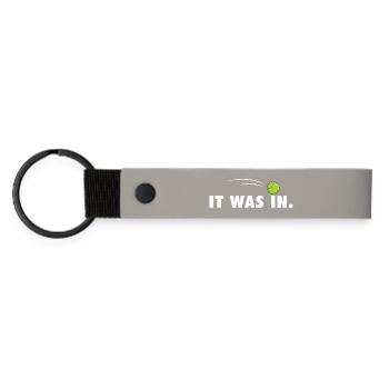 C’était dans un humour drôle de joueur de tennis sur le terrain - Porte-clés en PU mat - gris clair - Devant