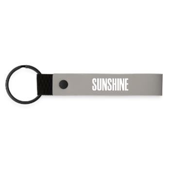 sunshine sun holiday palm beach beach beauty - Matte Pu Keyring - light grey - Front
