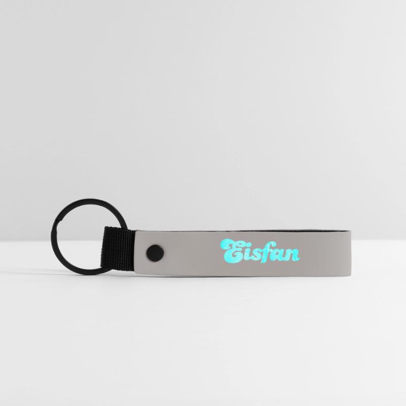 Eisfan cool Statement Eiscreme Eis Eiskrem Fan Matte PU Schlüsselanhänger