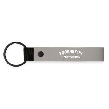 Copenhagen Forever Denmark - Matte Pu Keyring - light grey - Front