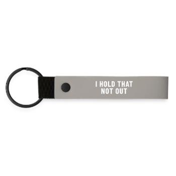 I Hold That Not Out Denglish - Matte Pu Keyring - light grey - Front