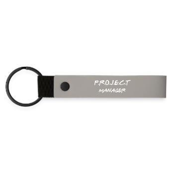 Chef de projet - Coordinateur du Chaos Professional - Porte-clés en PU mat - gris clair - Devant