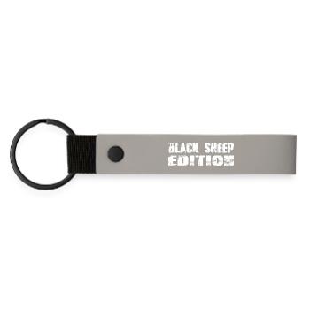 Black Sheep Edition - Matte Pu Keyring - light grey - Front