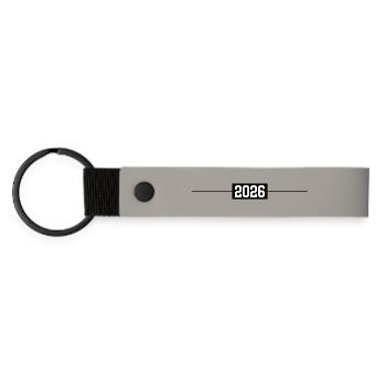 2026 - Porte-clés en PU mat - gris clair - Devant