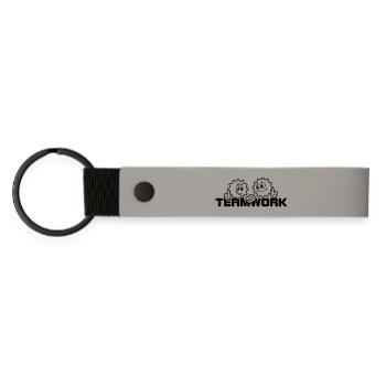 Teamwork 3 - Matte Pu Keyring - light grey - Front