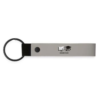 My Only Plan Is To Pass - Motivational Student Gra - Porte-clés en PU mat - gris clair - Devant
