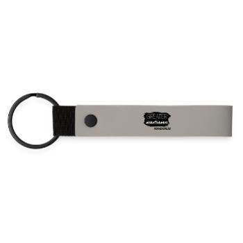 Une plus grande affirmation Périménopause - Porte-clés en PU mat - gris clair - Devant